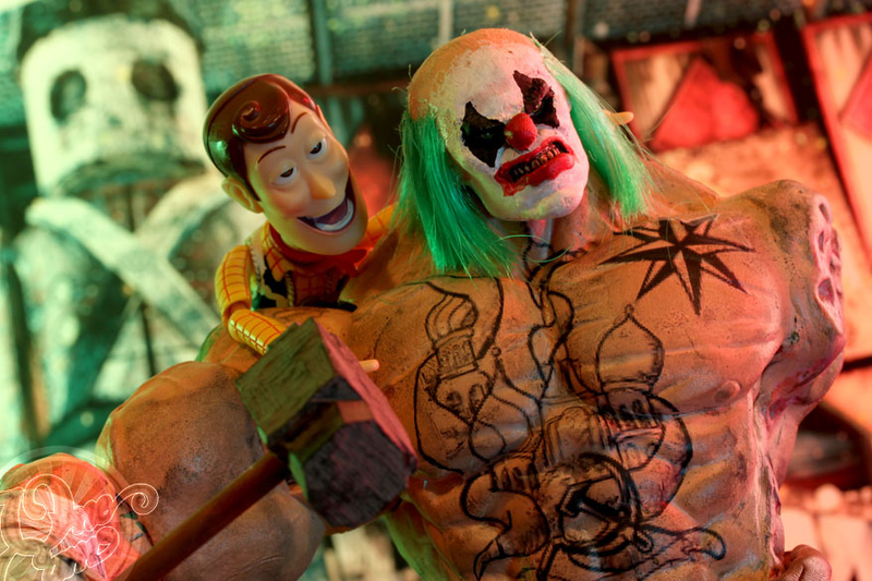 Illustration for article titled Creepy Woody Trolling the World's Coolest Figures and Toys